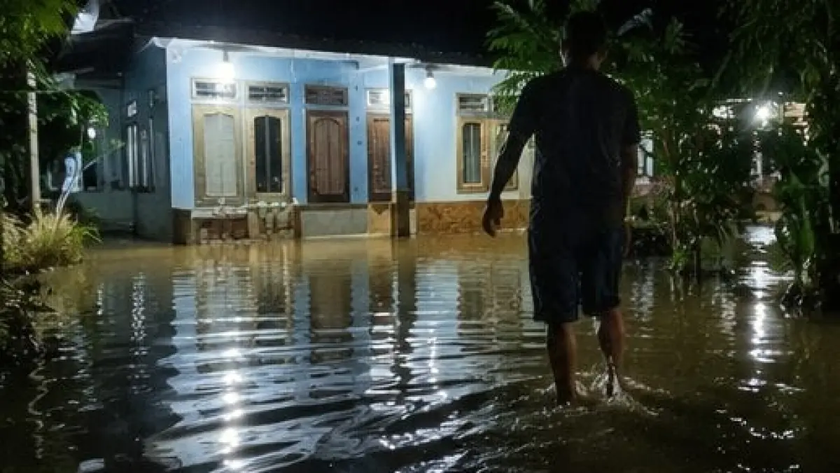 DIGIGIT ULAR: Warga Desa Palukahan, Kabupaten HSU, mendapatkan perawatan medis usai digigit ular kadut yang ada di genangan air banjir di depan rumahnya, Jumat (22/5/2026) malam.(Foto: Ilustrasi AI)