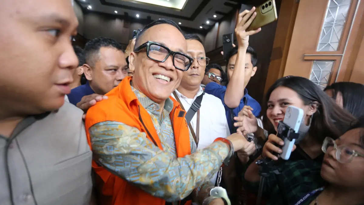 RELA DIHUKUM MATI: Mantan Wakil Menteri Ketenagakerjaan, Immanuel Ebenezer Gerungan atau Noel saat menjalani sidang perdana di pengadilan Pengadilan Tindak Pidana Korupsi Jakarta. (Dery Ridwansah/ Jawa Pos)