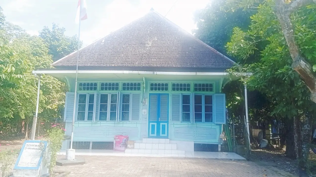 MASIH KOKOH: Rumah Perjuangan Desa Durian Rabung. (Foto: M. Padil Ihsan/Radar Banjarmasin)