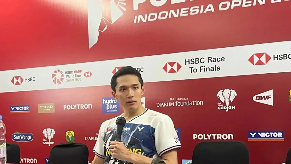 DEMI PODIUM: Jonatan Christie berharap bisa menampilkan performa terbaiknya demi merebut podium tertinggi pada turnamen level Super 1000 tersebut. (Andika Rachmansyah/JawaPos.com)