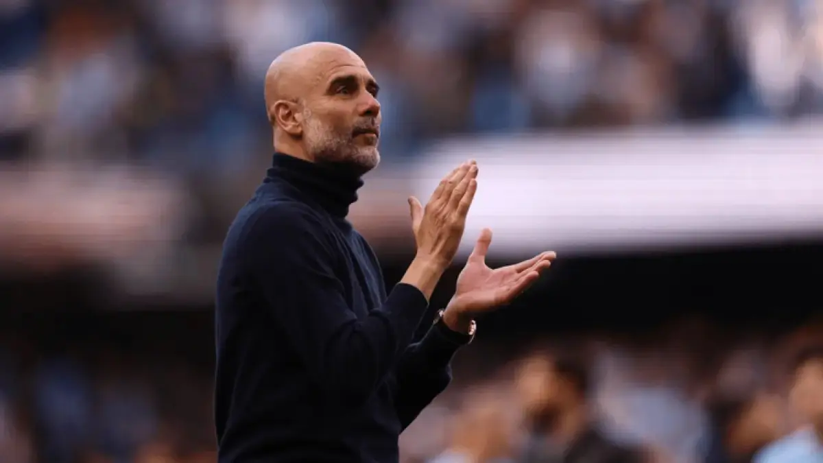 DIKABARKAN: Pep Guardiola, dikabarkan memiliki keinginan besar untuk melatih tim nasional Inggris setelah mengakhiri perjalanannya bersama Manchester City.