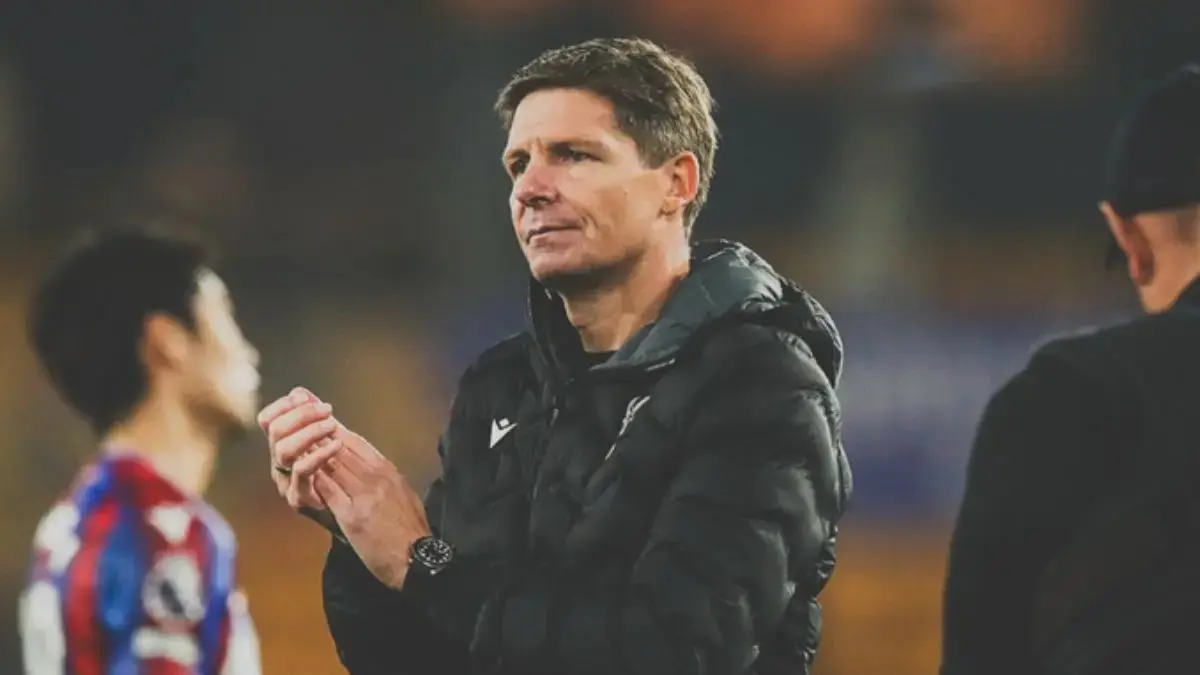 KANDIDAT: Oliver Glasner akan bertemu AC Milan usai tinggalkan Crystal Palace.&nbsp;
(@CPFC/X)