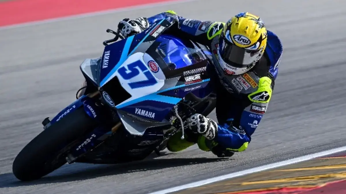 KOMPETITIF: Pebalap muda Indonesia Aldi Satya Mahendra kembali menunjukkan performa impresif di ajang World Supersport 2026. (YIMM)
