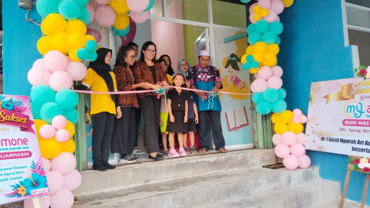 GUNTING PITA: Anemone Jalan Bumi Mas Raya, Kota Banjarmasin diresmikan Sabtu (6/6/2026).(Foto: Fauzan Ridhani/Radar Banjarmasin)