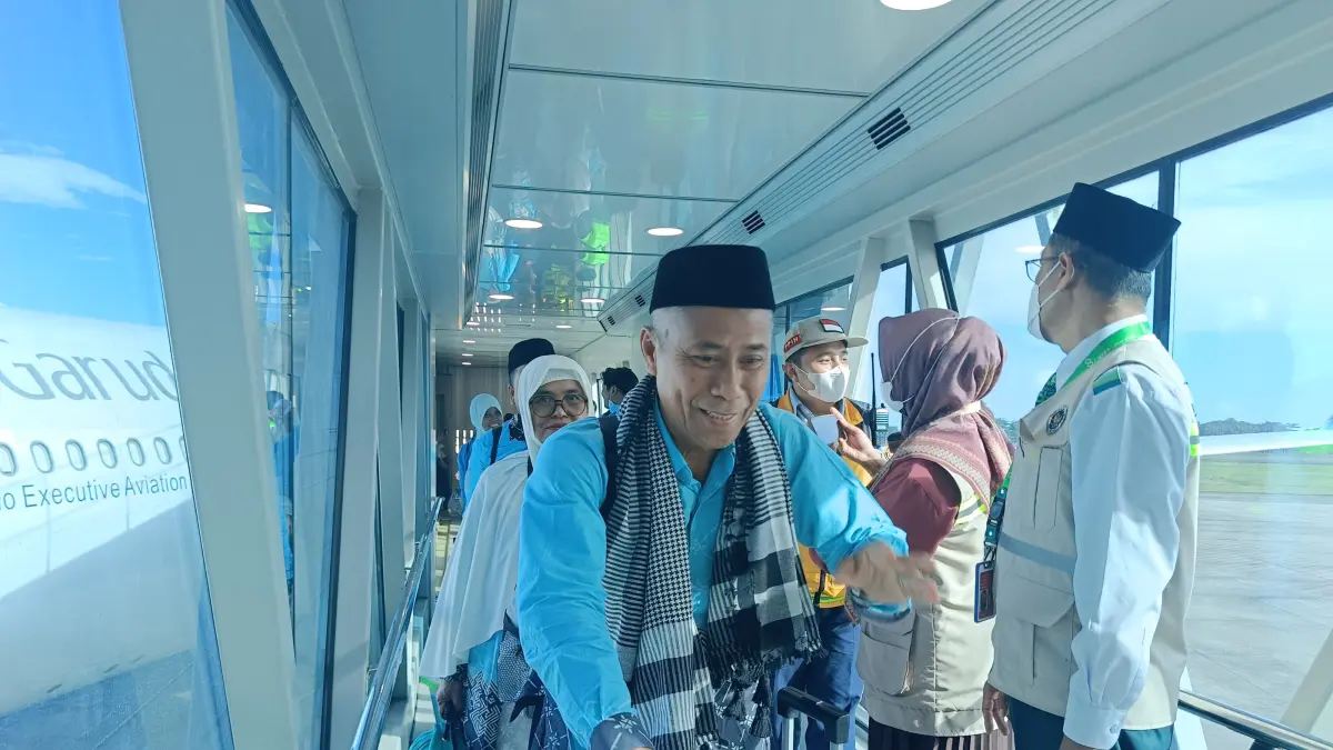 Kedatangan Jemaah Haji di tanah air (Sheilla / Radar Banjarmasin)
