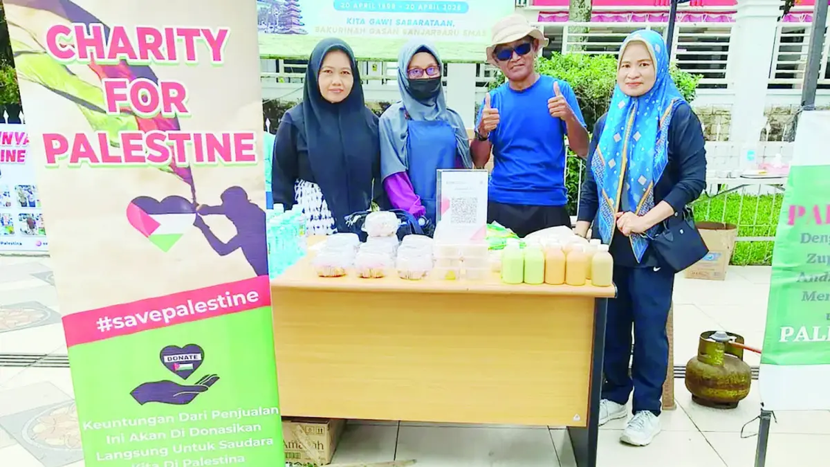 GANDENG UMKM: DPRD Banjarbaru sukses menggelar charity for Palestine. (Foto: Setwan untuk Radar Banjarmasin)