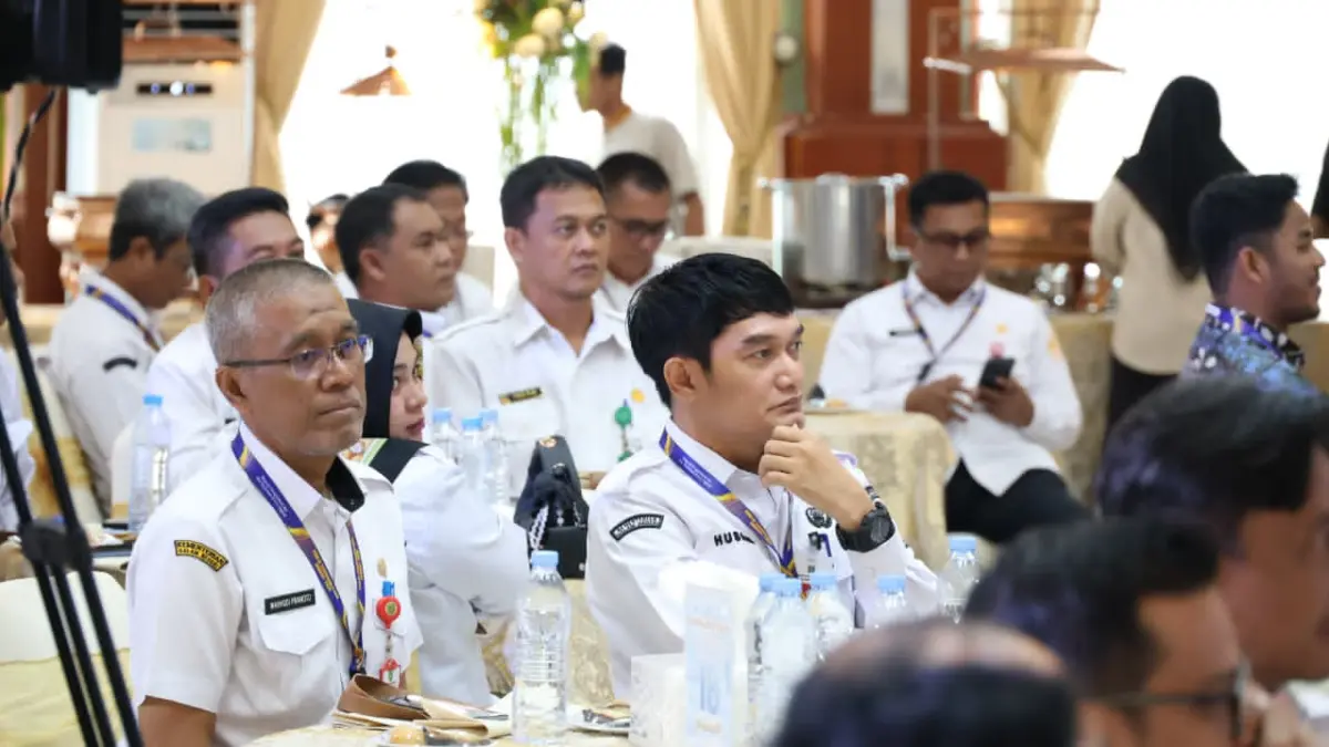 KOMUNIKASI PUBLIK: Perwakilan Pemerintah Kabupaten Tanah Bumbu mengikuti Public Communication Summit 2026 di Gedung Mahligai Pancasila, Banjarmasin, Rabu (3/6/2026).

