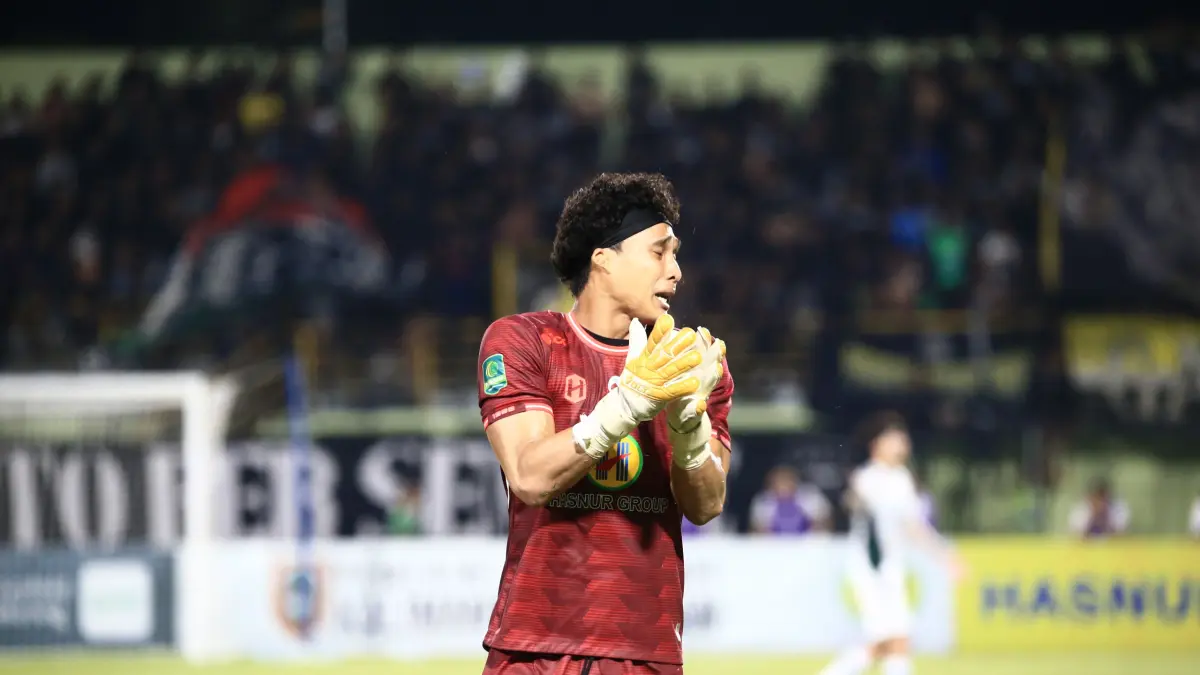 PERGI: Muhammad Ridho, kiper andalan PS Barito Putera musim lalu, mengumumkan perpisahannya dengan Laskar Antasari melalui akun Instagram pribadinya @20muhridho pada Senin (8/6/2026). (M Idris Jian Sidik)