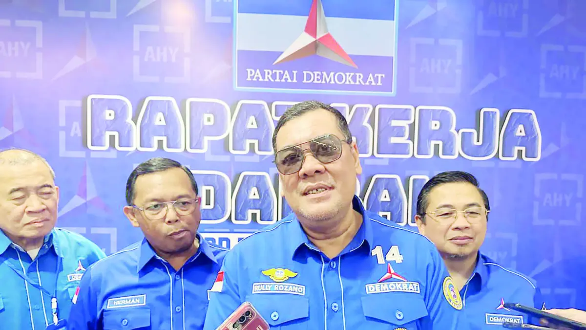 CALON TUNGGAL: Rully Rozano, calon tunggal Ketua DPD Partai Demokrat Kalsel. 