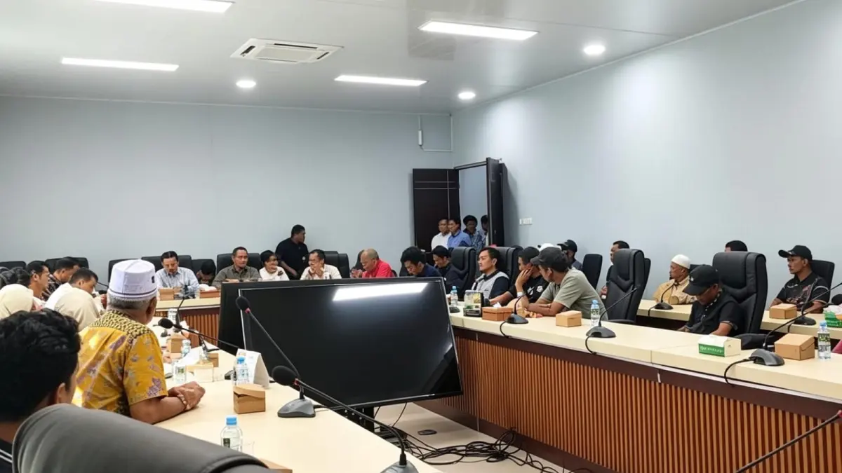 DEMO: Organisasi PBST Hulu Sungai Utara meminta DPRD mengambil langkah konkret untuk mencegah penyalahgunaan BBM subsidi di wilayah HSU. (Foto: M. Akbar) 
