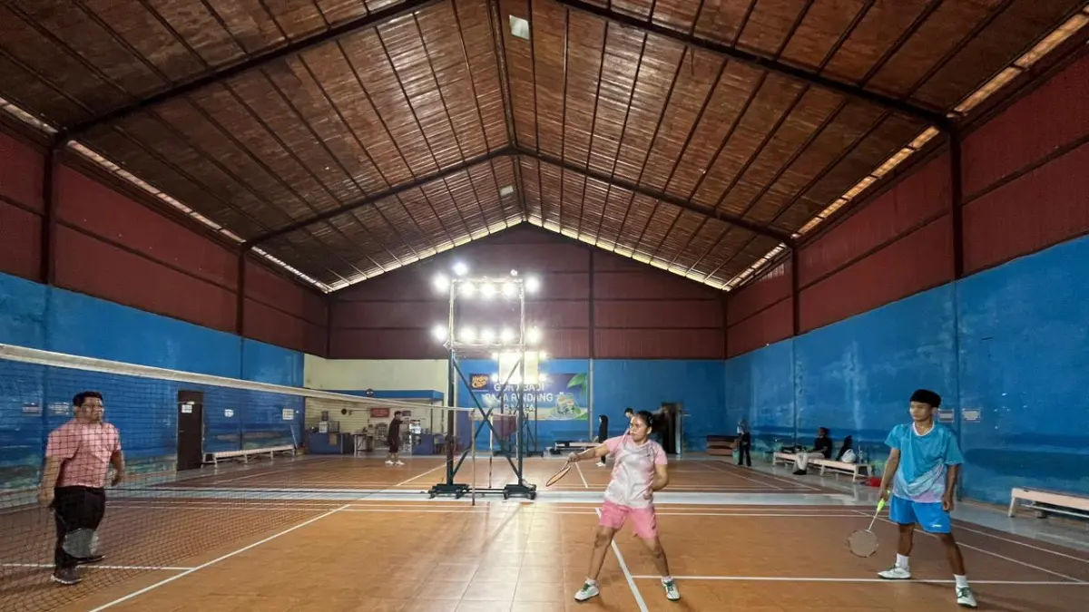 Atlet Badminton SOIna HSS saat Pelatihan Daerah menuju PESONAS di Kupang. (SOIna HSS untuk Radar Banjarmasin)&nbsp;