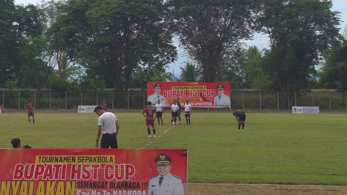 MENANG: Tim Tenggo FC lolos ke babak 32 besar turnamen Bupati HST Cup 2026. (Foto: Jamaluddin/Radar Banjarmasin).