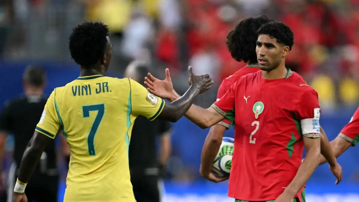 TAK KECEWA: Maroko tak terlalu kecewa meski gagal menang atas Brasil, Minggu (14/6) pagi WIB. &nbsp;
(AFP)&nbsp;