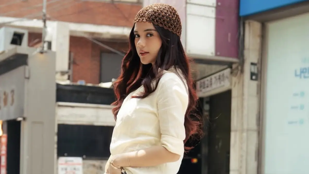 CANTIK: Audi Marrisa tampil memesona dalam momen perjalannya ke Korea Selatan. (Foto: Instagram)