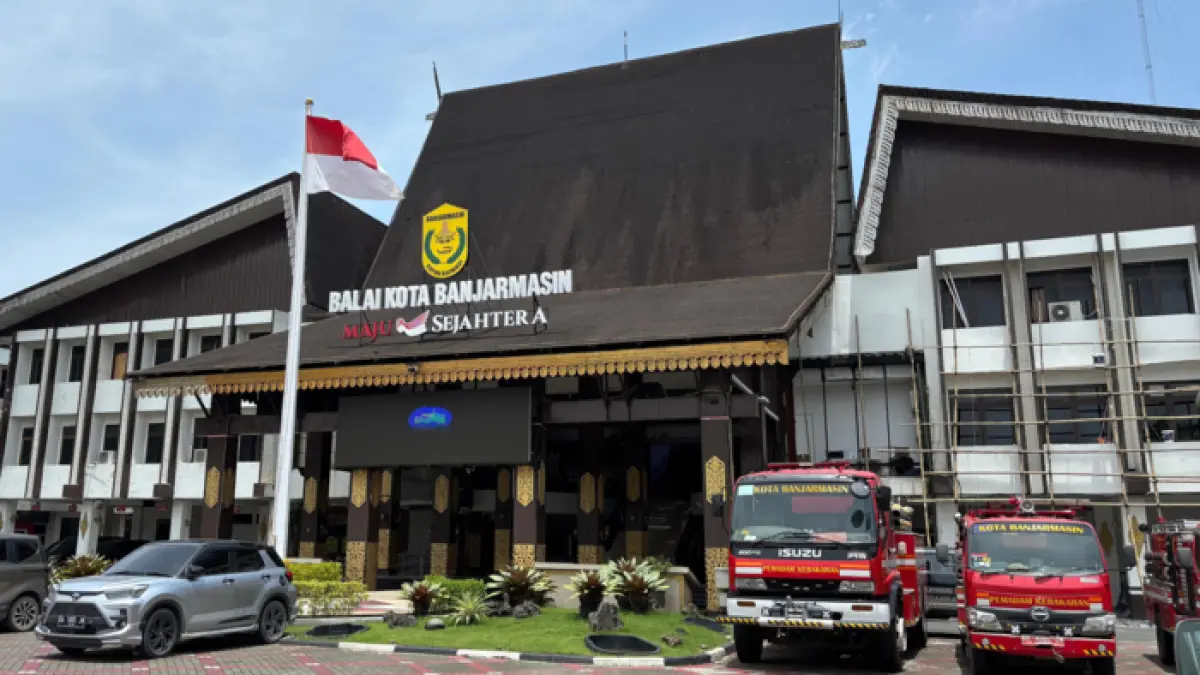 KELOLA DAK: Kantor Pemerintah Kota Banjarmasin di Jalan RE Martadinata.