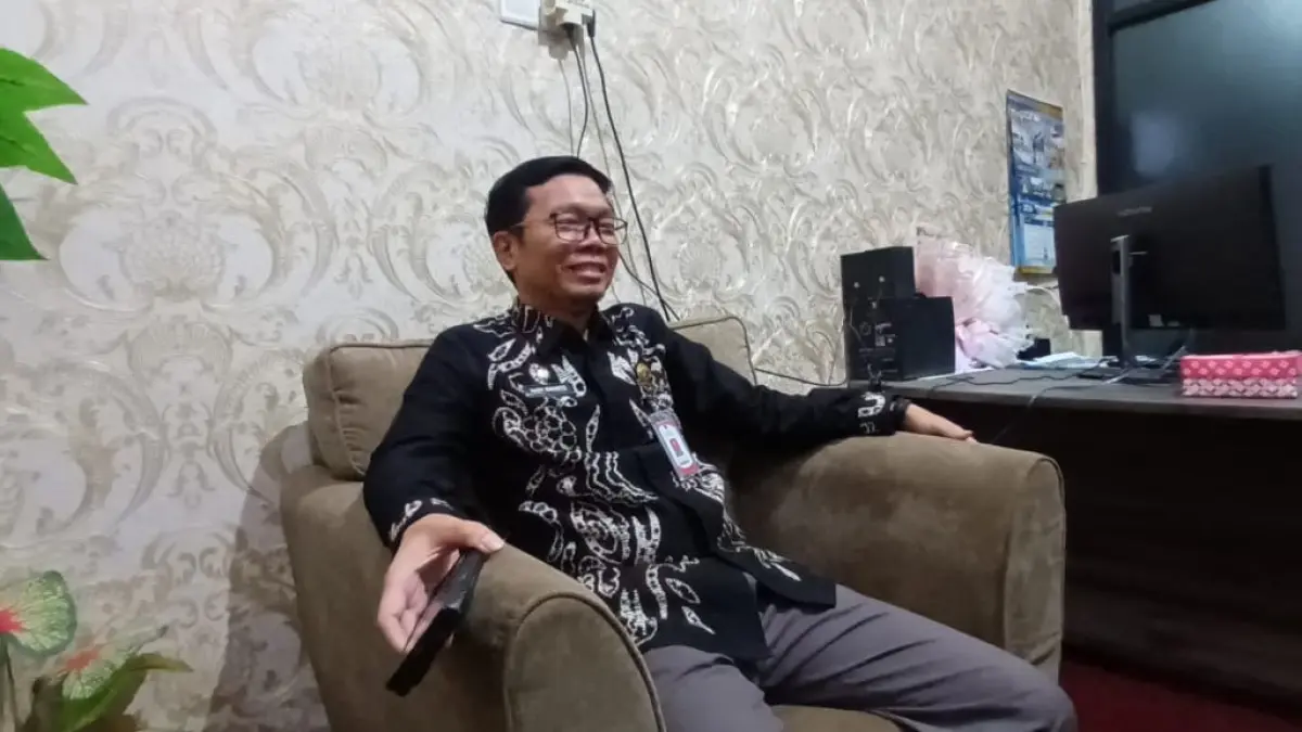 NARASUMBER: Kepala Disnaker Tabalong Hadi Ismanto. (Foto&nbsp; : Ibnu Dwi Wahyudi/Radar Banjarmasin)
