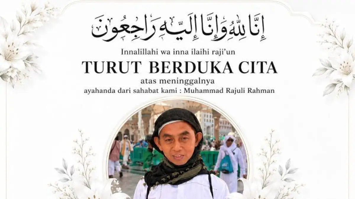 DUKA CITA: Ucapan duka cita meninggalnya H. Agus, jemaah haji asal HSS di Banjarbaru. (Foto: H. Noryamin untuk Radar Banjarmasin)&nbsp;