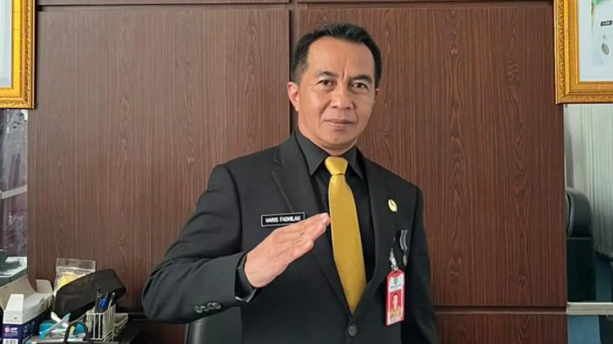 BERI KETERANGAN: Kepala BKAD Tapin Haris Fadhillah memberitakan keterangan terkait belanja pegawai Tapin.
Foto Dok Pribadi&nbsp;