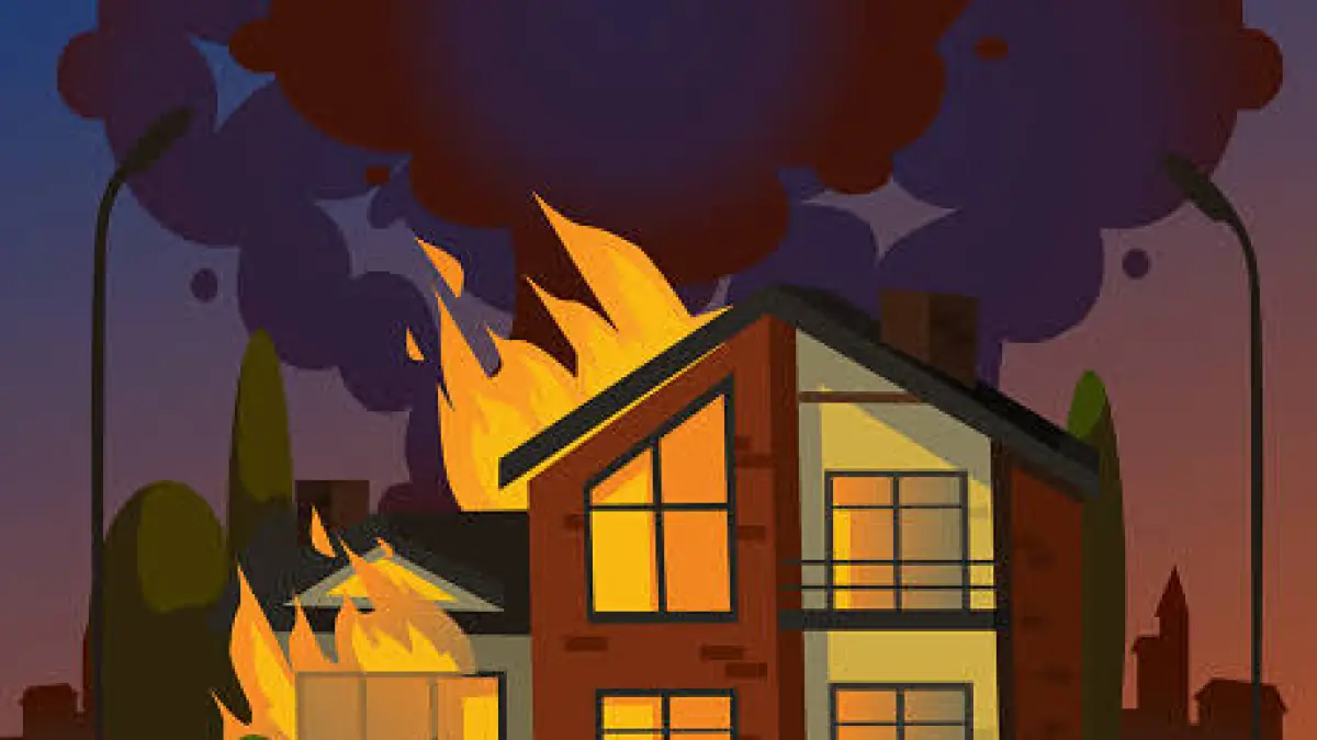 Ilustrasi pembakaran rumah.(Foto: iStock)