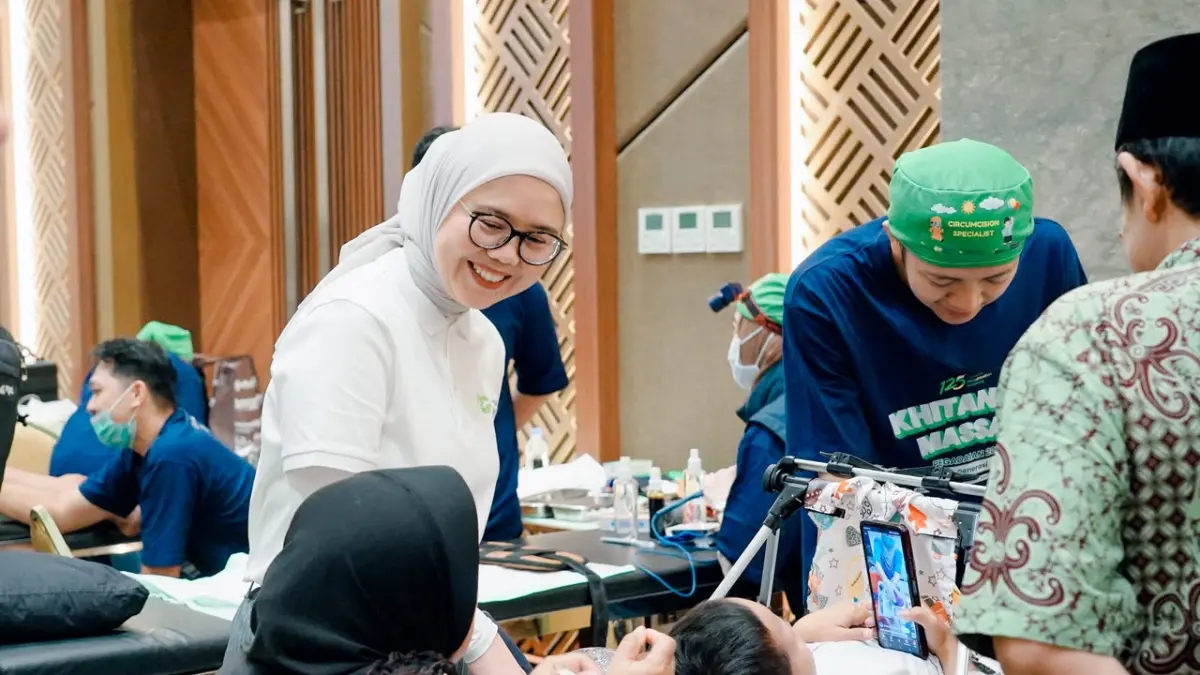 KOMITMEN ESG: Pegadaian gelar khitanan massal 2026 bagi 500 anak di Ballroom Pegadaian Tower, Jakata, Senin (22/6/2026).