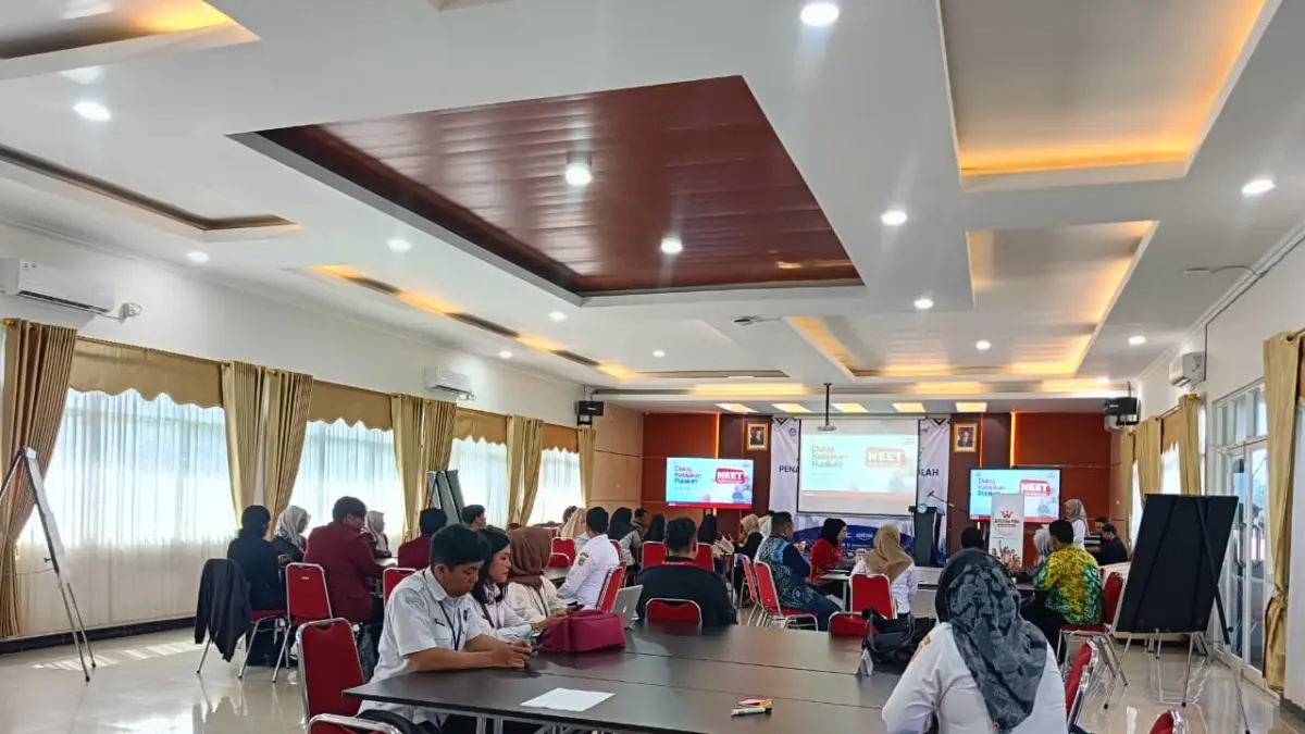 pelaksanaan Dialog Kebijakan#1 Isu NEET Kada Singgawian, Rabu (24/6) (Sheilla Farazela/ Radar Banjarmasin)