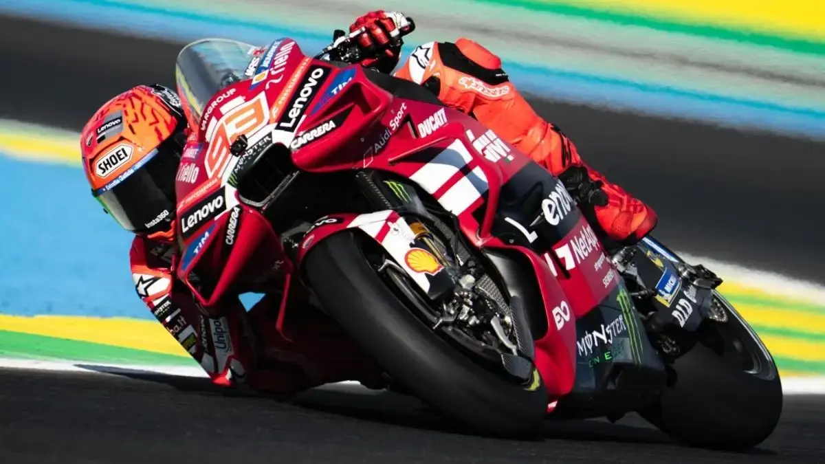 MEMIMPIN: Marc Marquez saat memimpin FP2 MotoGP Hungaria 2026 di Balaton Park.&nbsp;
(Instagram/@marcmarquez93)