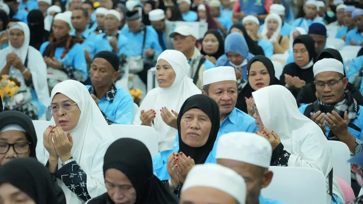 JEMAAH: Masih ada jemaah haji Tapin yang berada di Tanah Suci, mereka pulang di kloter selanjutnya. (Foto: Rasidi Fadli)&nbsp;