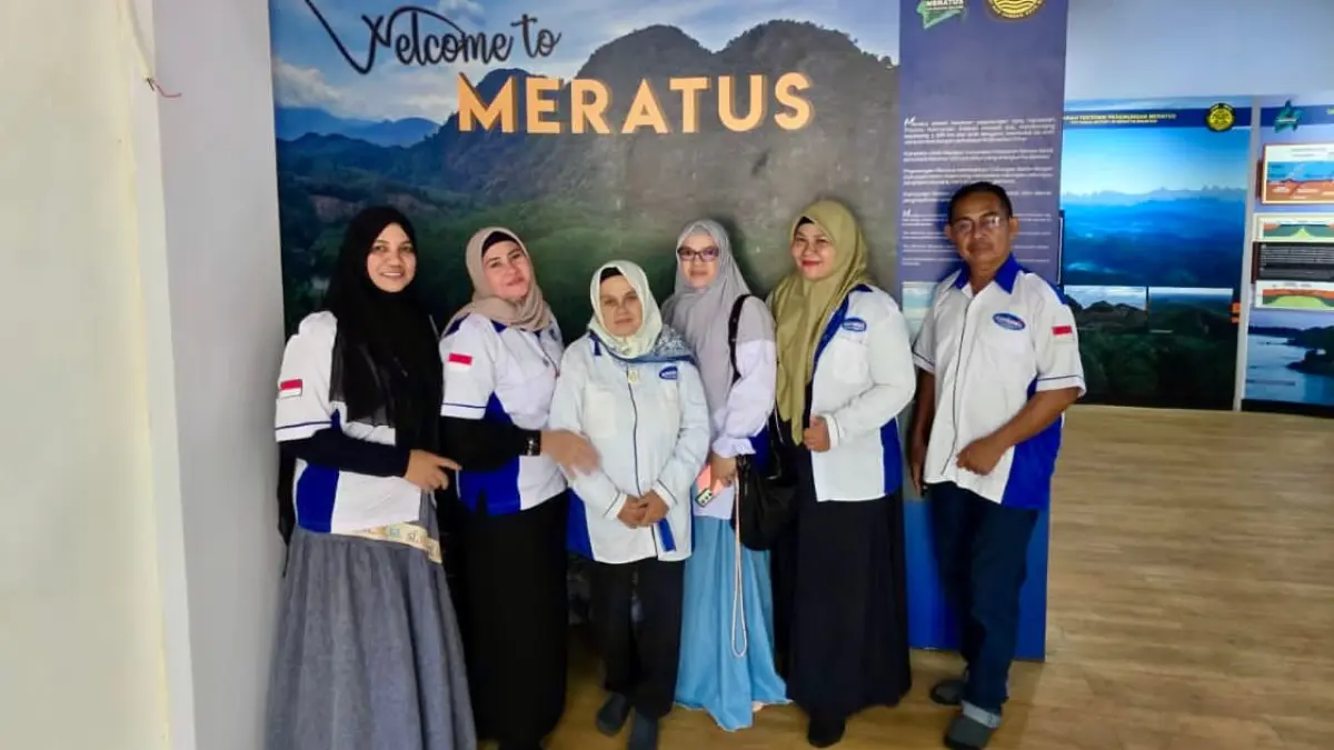 KUNJUNGAN: Rombongan ASPPERWI Kalsel mengunjungi Tahura Sultan Adam dan Kantor Pusat Informasi Geopark Meratus.