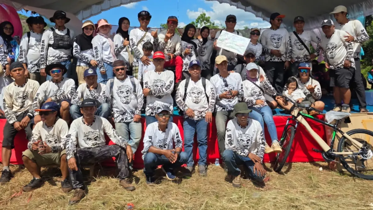 RIBUAN Pencinta sepeda dari berbagai daerah di Kalimantan memadati kawasan Borneo Cha Glamping, Desa Kiram Atas, Kecamatan Karang Intan, Kabupaten Banjar.