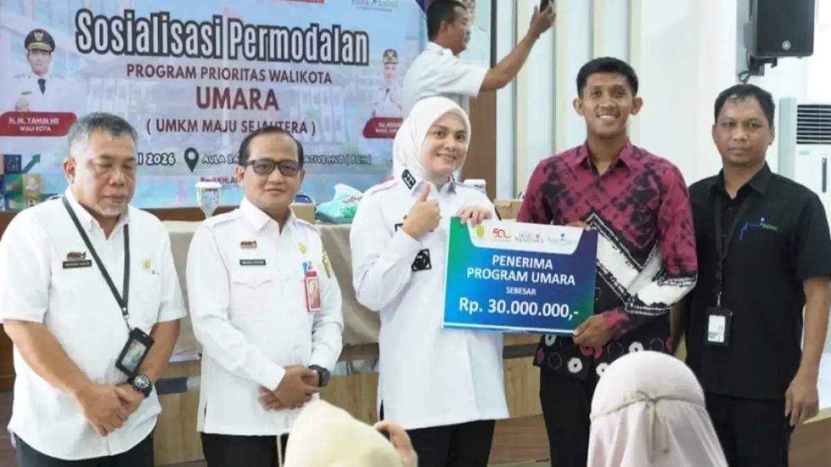 AKSES PEMBIAYAAN: Sosialisasi Permodalan Program UMARA bersama Wakil Wali Kota Banjarmasin Hj Ananda di Banjarmasin, belum lama tadi.