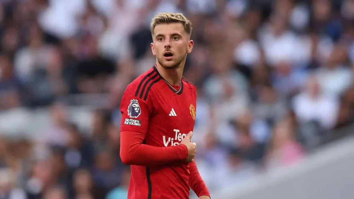PERTIMBANGKAN: Manchester United pertimbangkan melepas Mason Mount.&nbsp;
(AFP)&nbsp;
