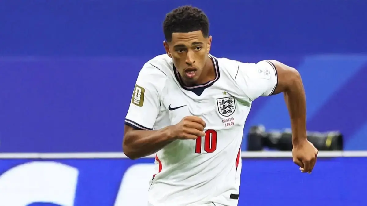 BINTANG INGGRIS: Gelandang Timnas Inggris Jude Bellingham.
(Jude Bellingham)