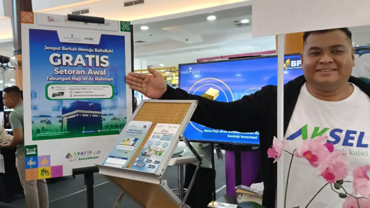 LARIS: Tabungan Haji IB Ar Rahman Bank Kalsel diminati pengunjung SYAFIF 2026 di Duta Mall Banjarmasin, 4-5 Juli 2026.(Foto: Bank Kalsel)&nbsp;