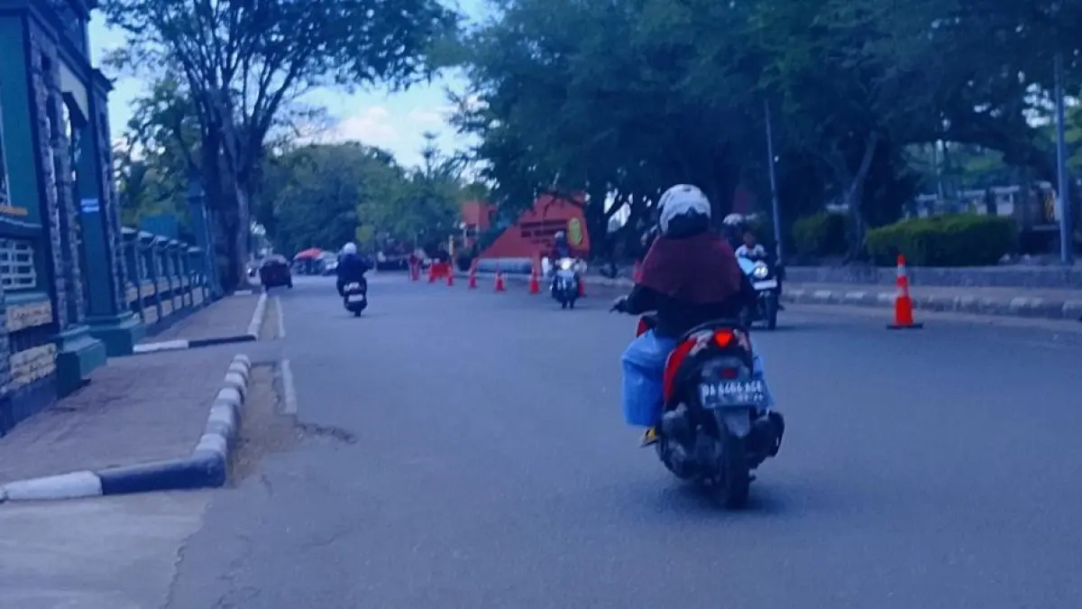 SIRING NOL KILOMETER: Dinas Perhubungan Banjarmasin melakukan pengawasan ketat parkir liar di dalam kota.