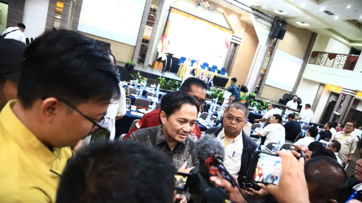 Hasnuryadi Sulaiman terpilih sebagai Ketua Umum KONI Kalimantan Selatan periode 2026-2030. Dispora Banjarmasin menegaskan siap bersinergi mendukung target KONI Kalsel untuk menembus 10 besar PON nasional. (Idris Jian Sidik/Radar Banjarmasin)
