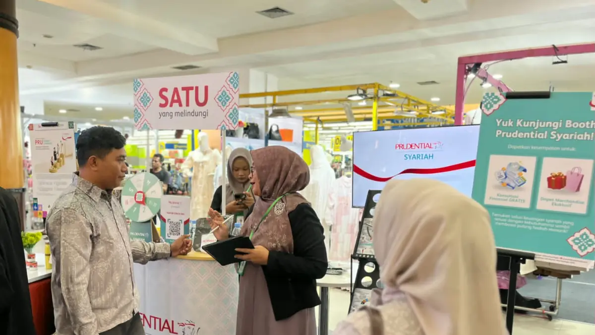 PARTISIPASI: Prudential Syariah hadir di SYAFIF 2026 di Duta Mall Banjarmasin 4-5 Juli 2026.(Foto: Raudah Anisya/Radar Banjarmasin)&nbsp;