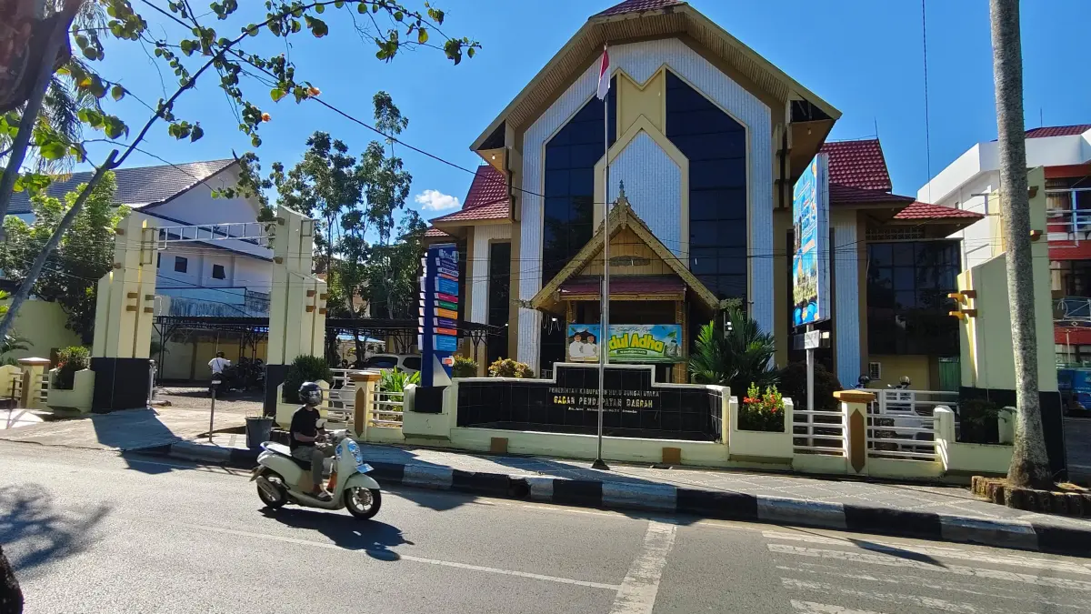 SKPD: Kantor Dispenda HSU terletak di Jalan Ahmad Yani Kabupaten HSU. (Foto: M.Akbar)&nbsp;
