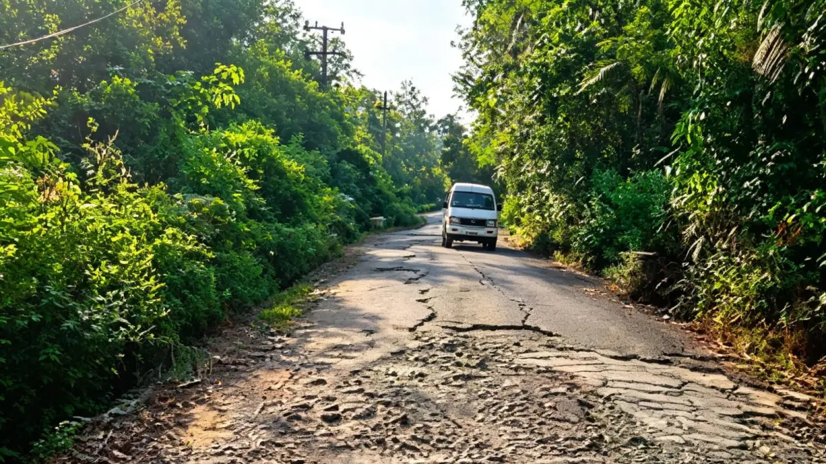 INFRASTRUKTUR: Jalan di Desa Panangian Kecamatan Amuntai Utara, segera mendapat perhatian pengerjaan jalan lewat Inpres Jalan Desa atau IJD. (Foto: M.Akbar)&nbsp;