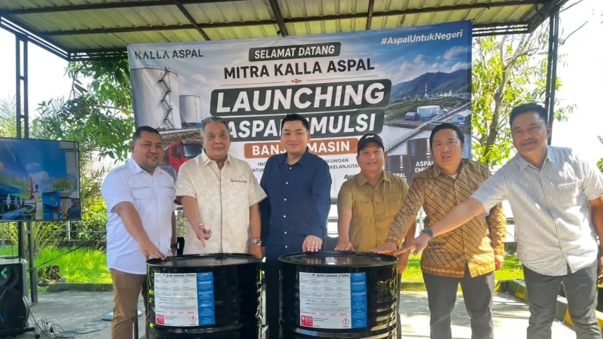 SIAP BERSAING: Kalla Aspal yang mulai memasarkan Aspal emulsi di Kalimantan Selatan dan Kalimantan Tengah (Kalselteng).(Foto: Raudah Anisya/Radar Banjarmasin)&nbsp;