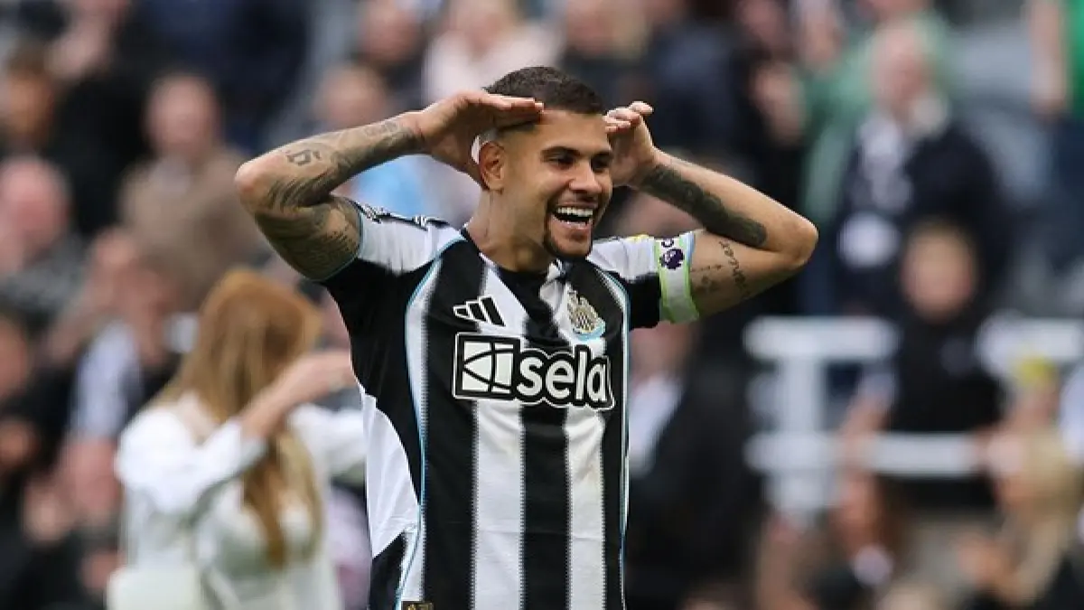 INCARAN: Gelandang Newcastle United, Bruno Guimaraes, jadi incaran Arsenal.&nbsp;
(AFP)&nbsp;