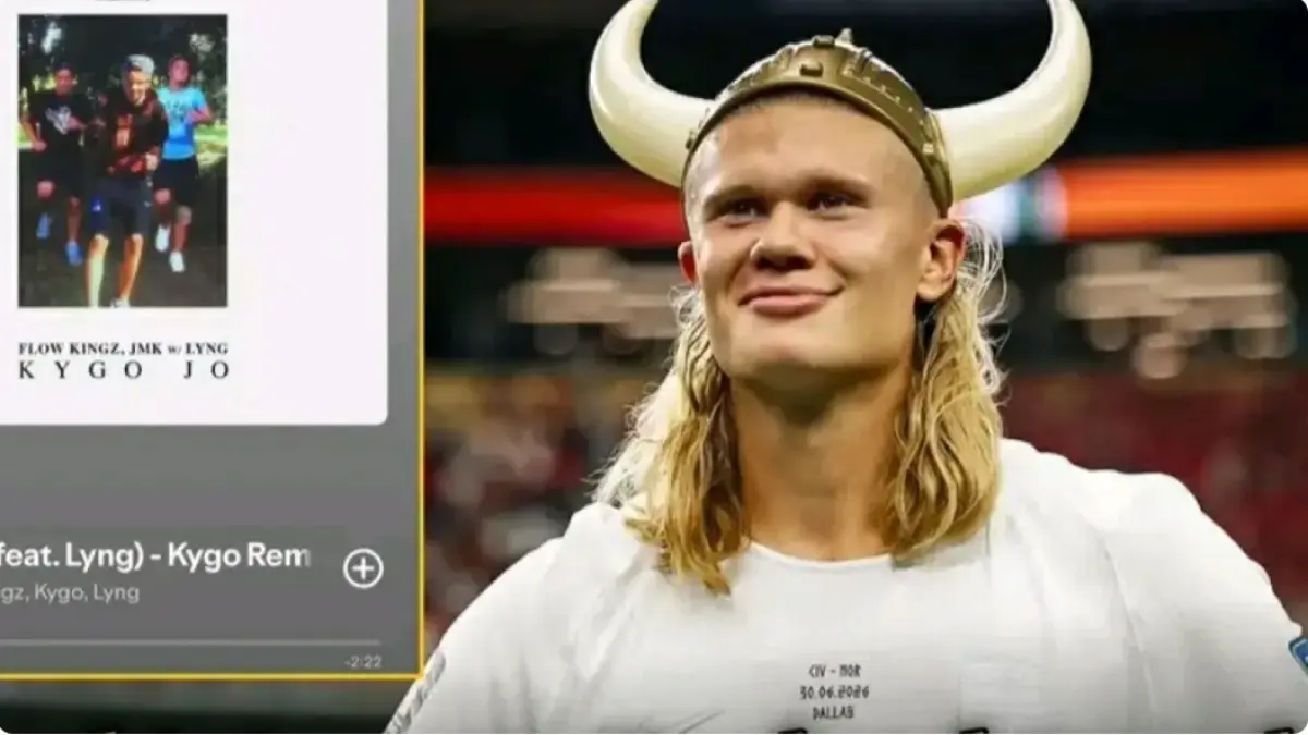 LAGU PARODI: Erling Haaland pernah merintis karir menjadi seorang rapper. (Istimewa)