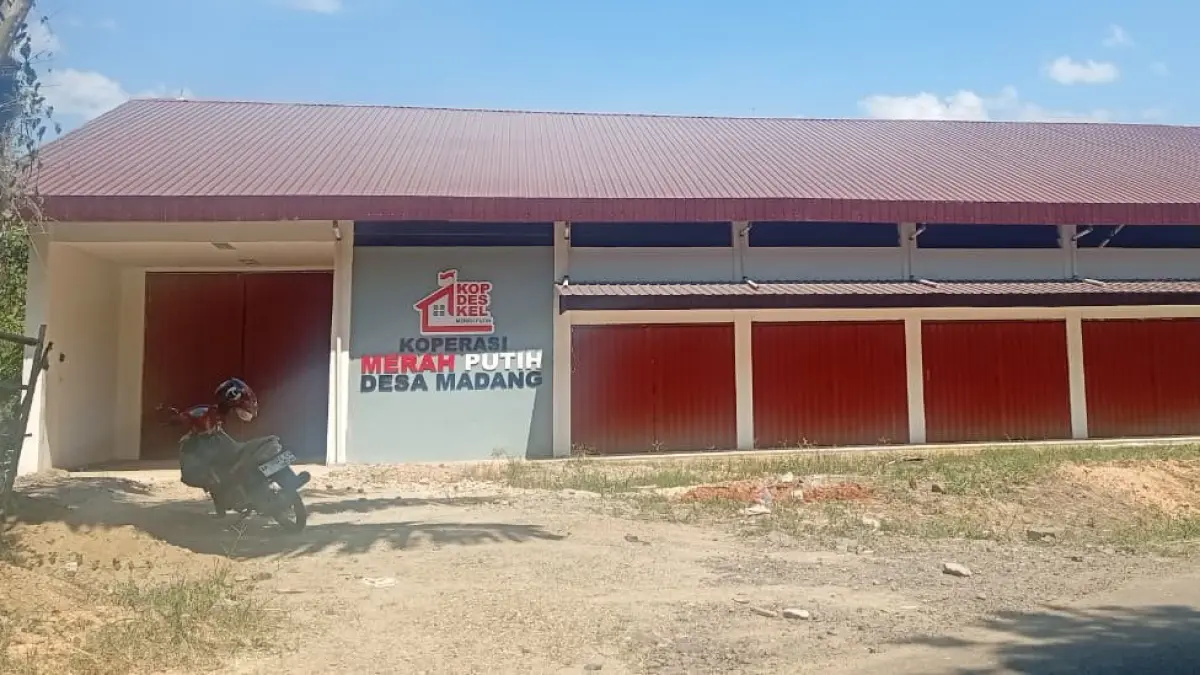 KDKMP: Salah satu bangunan Koperasi Desa Merah Putih di HSS yang telah rampung dibangun.