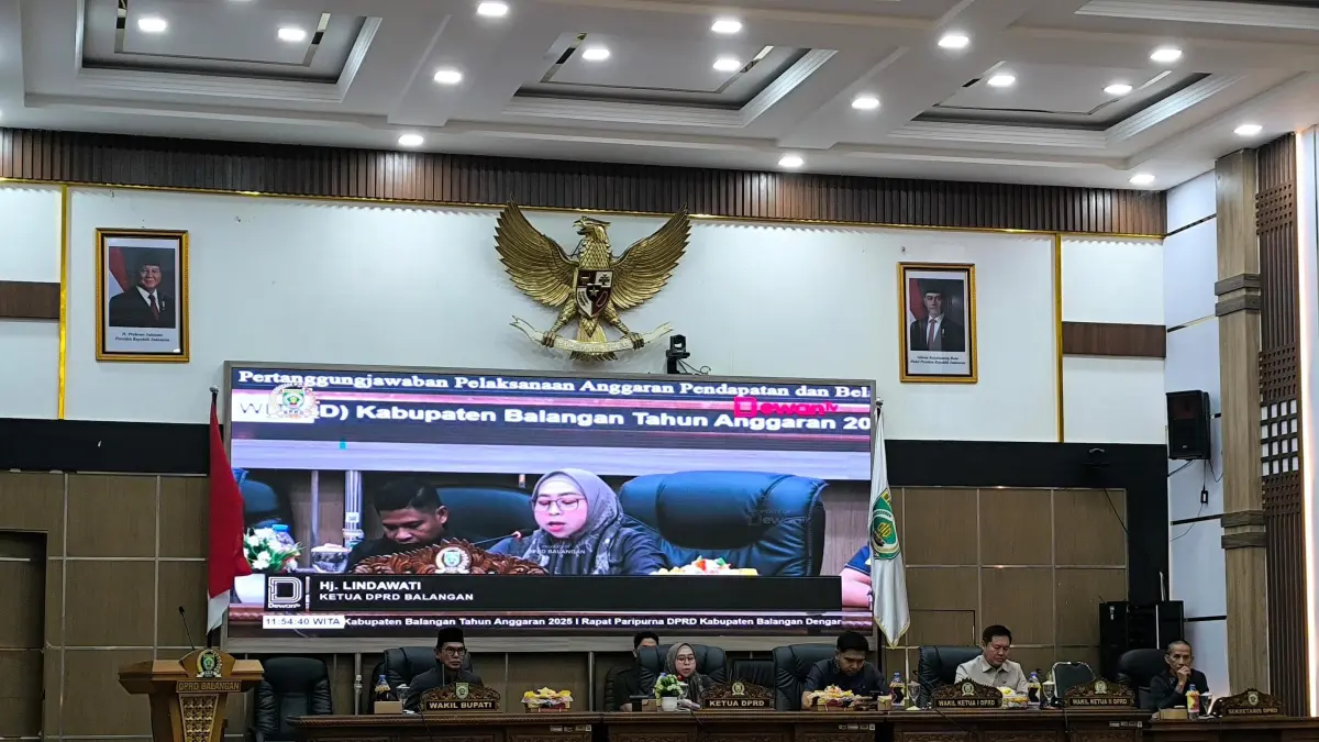 Suasana Rapat Paripurna DPRD Balangan, Senin (13/7). (M Dirga/Radar Banjarmasin)