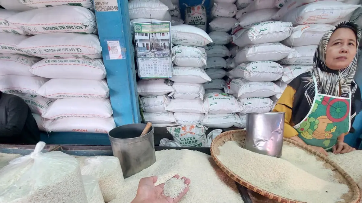 AMAN: Stok beras di Banua Anam melimpah. Bisa tahan delapan bulan ke depan.