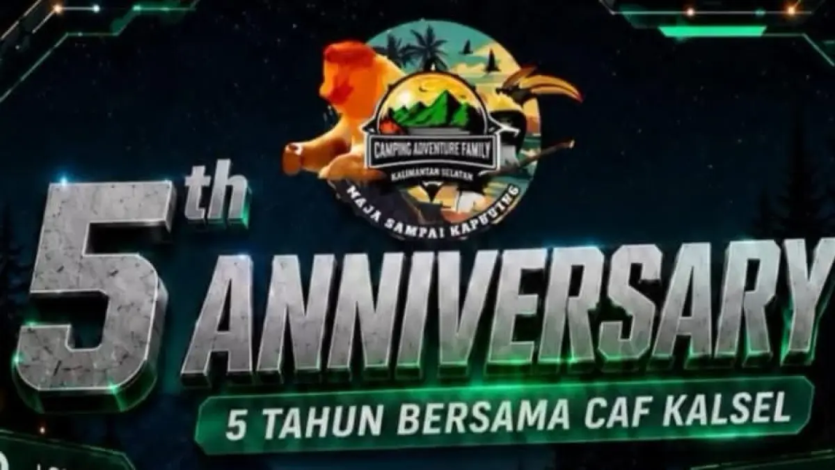 KEMBALI DIGELAR: Logo event 5th Anniversary CAF Kalsel yang akan digelar di area Kebun raya Banua, Banjarbaru, 18-19 Juli 2026.(Foto: CAF Kalsel) 