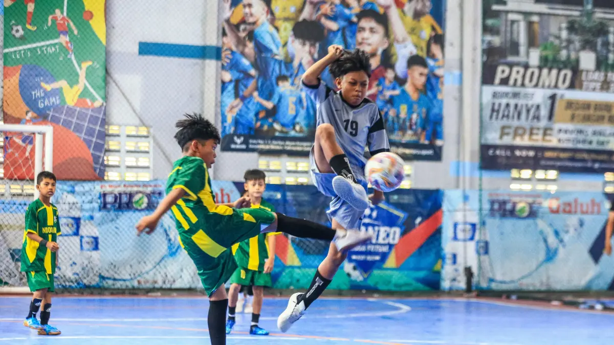 FUTSAL: Pertandingan Borneo Student Cup 2026 di Borneo Indoor Futsal, Banjarmasin, Senin (20/7/2026). (M Idris Jian Sidik)