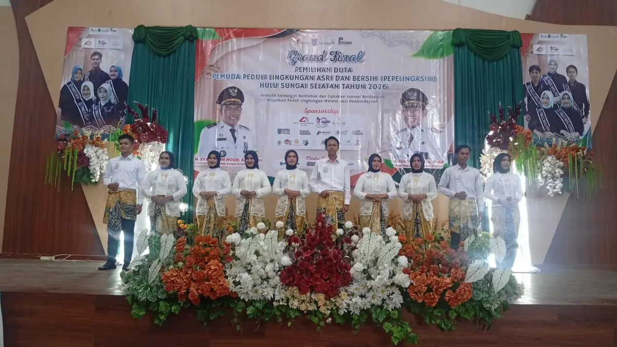 GRAND FINAL: 10 Finalis Pemilihan Duta Pepelingasih Kabupaten HSS 2026.(Foto: M Padil Ihsan/Radar Banjarmasin)&nbsp;