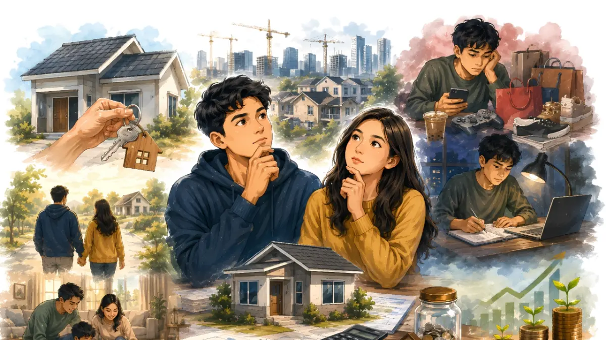 Ilustrasi mikir beli rumah
