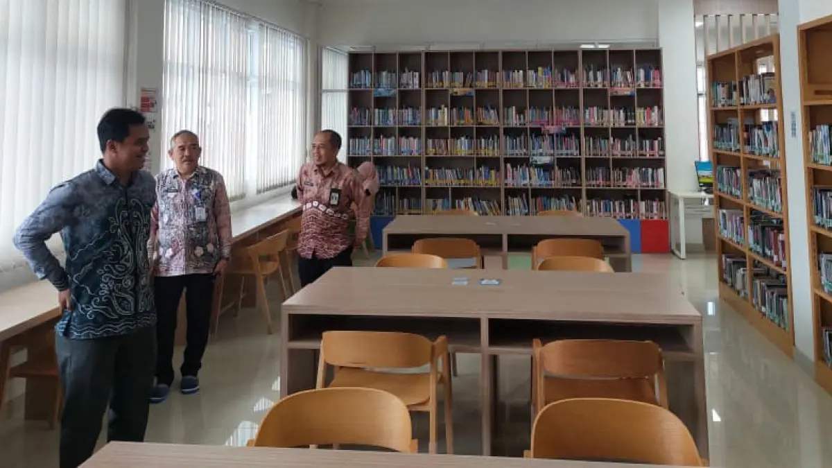 EFISIENSI: Perpustakaan di HST terkena imbas penghentian bantuan buku oleh Perpusnas.