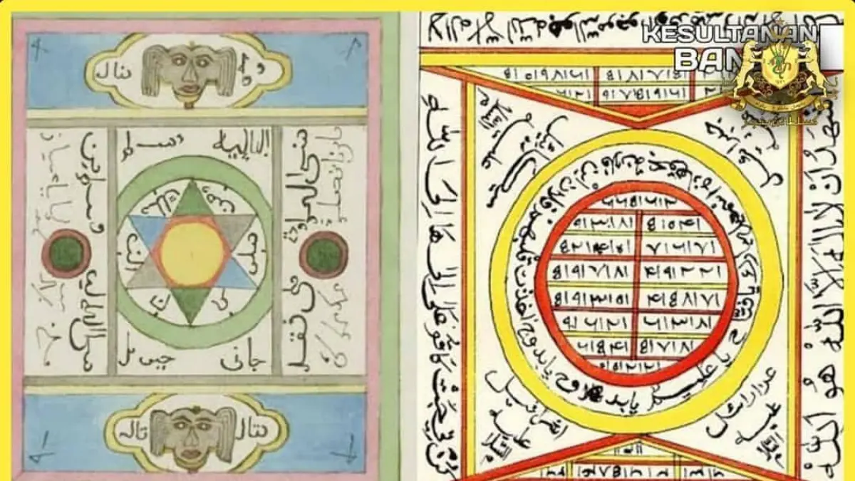 SENJATA SPIRITUAL: Ilustrasi wafak peninggalan era Perang Banjar, diyakini menjadi penguat mental para pejuang Banjar saat menghadapi pasukan kolonial Belanda.